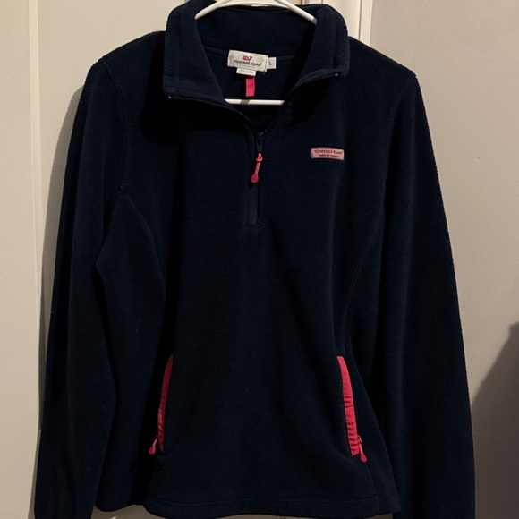 Vineyard Vines Dark Blue Wonens Jacket with Pink Details - Picture 4 of 7